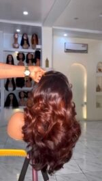 16” luxury custom donor raw wavy unit 
350gram 13by4 hd lace (available in 250g-650g,12”-34”) - Image 2