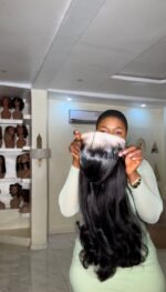 24” glueless Luxury donor SDD flip bounce
300gram 13by4 hd lace