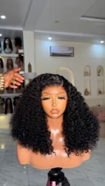 Luxury SDD glueless 14” pixie 5by5 lace  250gram(factory custom)