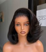 Raw Filipino layered bob wig 300gram 13by6 hd lace 10”