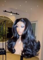 Layered donor raw wavy 
18” 5by5 300gram pair with 5by5 lace 
Glueless