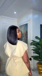 Luxury glueless 10” 5by5 hd lace bone straight 250gram - Image 3